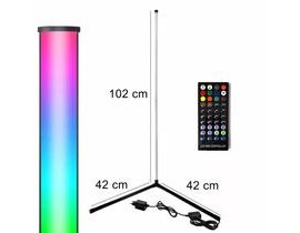 Rohová LED RGB+W lampa s dálkovým ovládáním - 102 cm