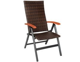tectake 404571 zahradní židle ratanová melbourne