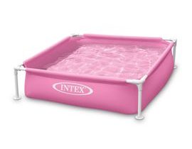 Dětský mini bazének s rámem růžový 122 x 122 x 30 cm INTEX 57172