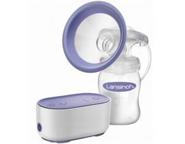 Kompaktní Single elektrická odsávačka mateřského mléka Lansinoh, fialová/bílá