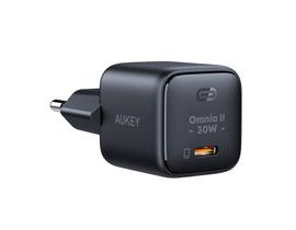 Nástěnná nabíječka Aukey PA-B1L,USB-C, 30W (černá)