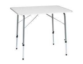 tectake 402173 kempingový stolek skládací 80x60x68cm - šedá šedá dřevotříska MDF