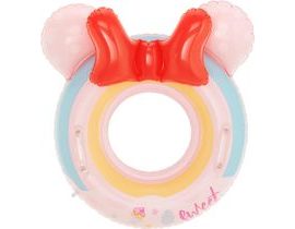 Dětský nafukovací kruh Myška růžový 50cm s úchyty