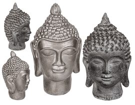 Dekorativní figurka, hlava Buddhy, cca 9 x 16 cm,