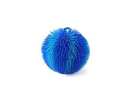 SPORTO Střapatý duhový míč se světlem - modrý