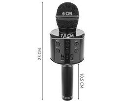 Karaoke mikrofon s reproduktorem - černý (Iso)