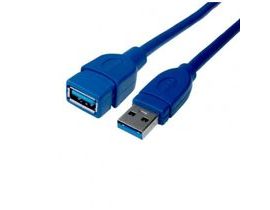 Kabel USB 3.0 A na USB A DCU Modrý (1,5 m)