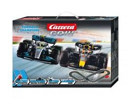 Autodráha Carrera GO!!! 63518 F1 4,3m + 2 auta na baterie v krabici 54x36x7cm