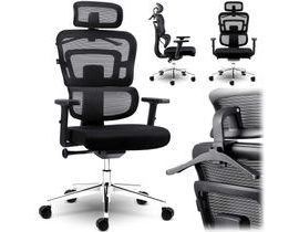 Kancelářská židle Sofotel Nice mikrosíť, černá
