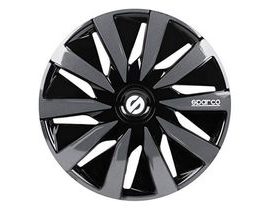 Poklice Sparco Lazio Černá/šedá 14" (4 uds)