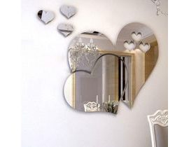Nalepovací zrcadlo - srdce