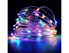 Dekorativní světelný řetěz s 50 LED - vícebarevný