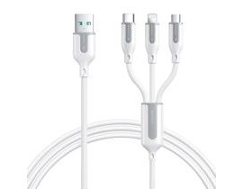 Kabel USB Joyroom S-1T3018A15, 3 v 1, 3,5A/kabel 1,2 m (bílý)