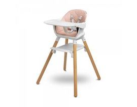 Multifunkční jídelní židlička, stoleček Bravo, růžová