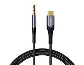 Portový audio kabel 3,5 mm mini jack / USB Type-C / 2 m Joyroom SY-A03 (černý)