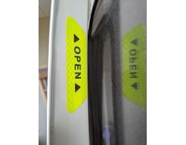 Reflexní nálepky na dveře auta - 4ks žlutá