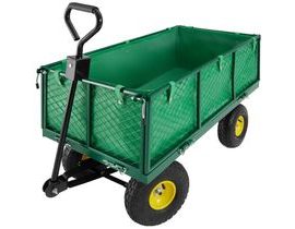 tectake 401029 zahradní přepravní vozík 550kg - zelená zelená kov