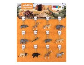 Mojo Displej 72 ks přívěšků na klíče - zvířátka ze zoo