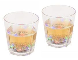 2dílná sada svítících sklenic na whisky
