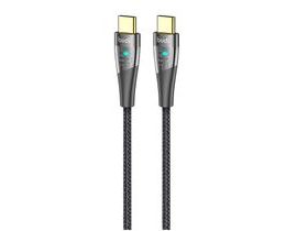Kabel USB-C na USB-C Budi 65W, 1,5 m (černý)