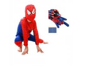 Dětský kostým Spiderman s vystřelovákem 122-134 L