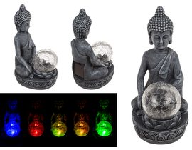 Solární figurka Buddhy, svítící