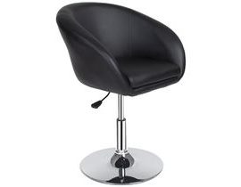 tectake 401573 barová židle bernhard - černá černá koženka