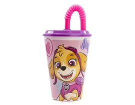 Kelímek s brčkem 430ml - Paw Patrol