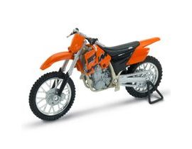 Welly Motocykl KTM 450SX Racing 1:18 oranžový