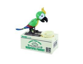 Pokladnička na mince papoušek - zelená
