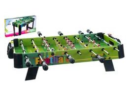 Kopaná/Fotbal společenská hra 71x36cm dřevo kovová táhla bez počítadla v krabici 67x7x36cm