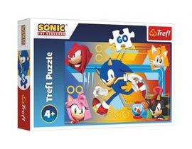 Puzzle Sonic v akci/Sonic The Hedgehog 33x22cm 60 dílků v krabici 21x14x4cm