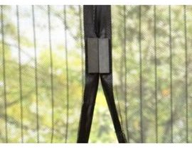 Síť proti hmyzu s magnety do dveří (210x100cm) - ISO, černá