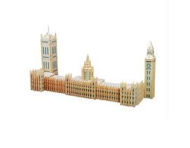 Woodcraft Dřevěné 3D puzzle slavné budovy Big Ben