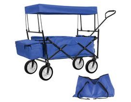 tectake 402316 skládací ruční vozík s taškou, nosnost 80 kg