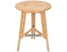 tectake 403249 barový stolek na stání z masivu 79x110cm - hnědá hnědá dřevo