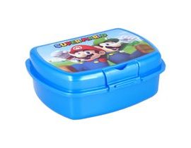 Dětský box na svačinu Super Mario - modrý