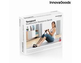 Elastické pevné víceúčelové pásy s návodem k cvičení Tensport InnovaGoods
