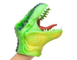 Schylling Maňásek na ruku Dinosaurus - zelený