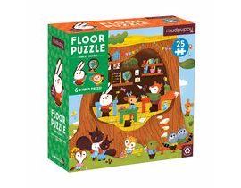 Mudpuppy Podlahové puzzle Lesní školka s tvarovanými dílky 25 dílků