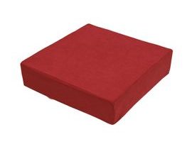 Zvýšený sedák 40 x 40 x 10 cm, červený