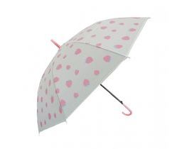 Dětský holový deštník Jahoda - růžový, Tulimi