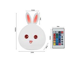 Dětská LED lampička králík/zajíc s ovládáním - (VERK)