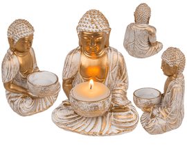 Dekorace, Buddha, s držákem na čajovou svíčku