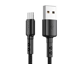 Kabel USB-Micro USB Vipfan X02, 3A, 1,2 m (černý)