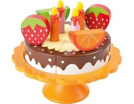 Small Foot Dřevěný narozeninový ovocný dort