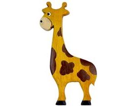 Dvěděti Dřevěná magnetka velká Žirafa