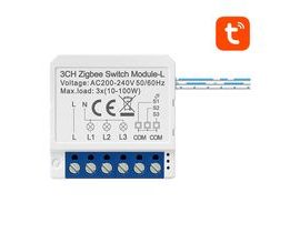 Chytrý spínací modul ZigBee Avatto LZWSM16-W3 Bez neutrálu TUYA