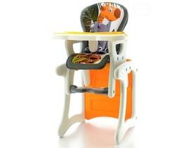 Euro Baby Jídelní stoleček 2v1 - Žirafa oranžová