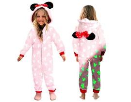 Dětské svítící pyžamo Minnie s ušima 122-128 L